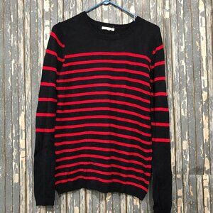 41 Hawthorn Women’s Size M Knit Sweater Crew Neck Blue and Red Striped